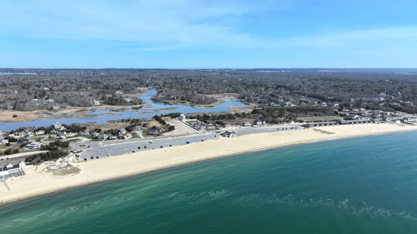 Aerial view of Craigville Beach