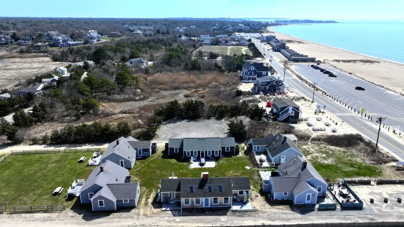 The Cottages community from the air